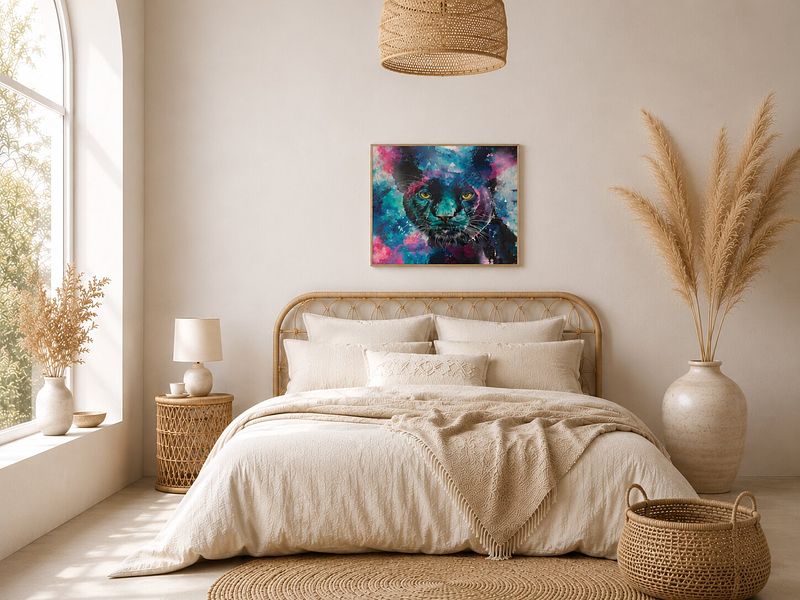 Clouds Panther - This painting is exhibit in France