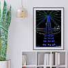 COLLECTION - URBAN GEOMETRY VERTICAL - "Neon Wheel" - LIMITED EDITION 10 of 10