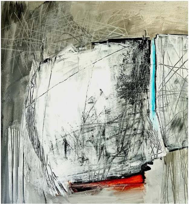 original art work by Dieter Langer- Acrylic and oilsticks on canvas