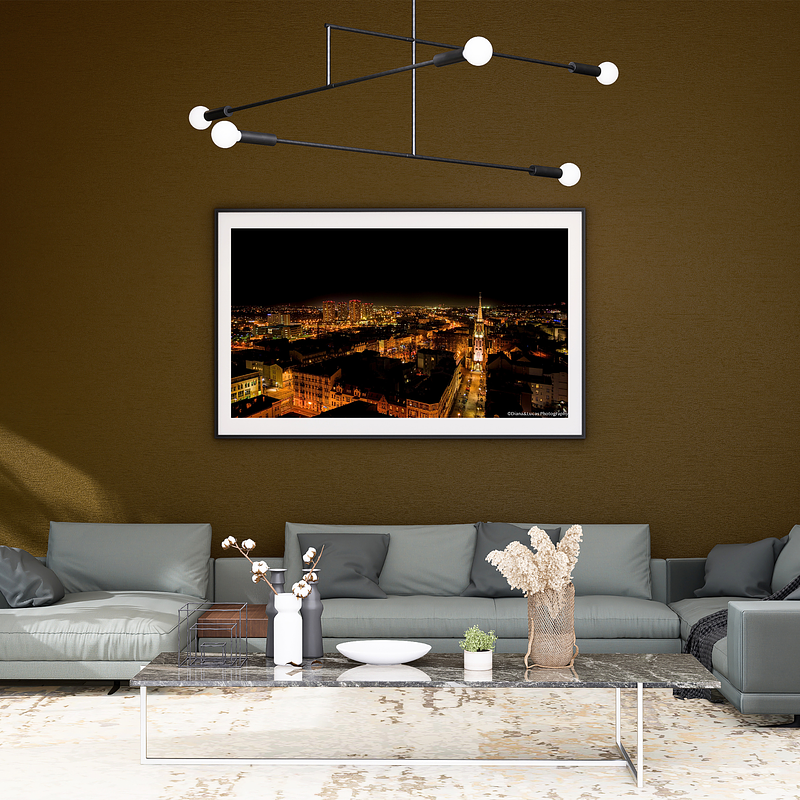 COLLECTION - FROM ABOVE HORIZONTAL - "Spire on the Night City" - LIMITED EDITION 10 of 10