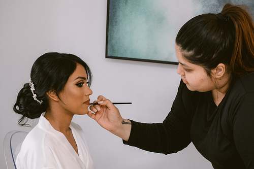 Bride Getting Ready