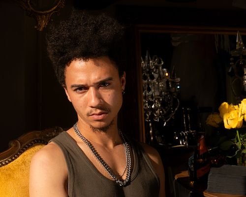 Moody portrait of a Black man