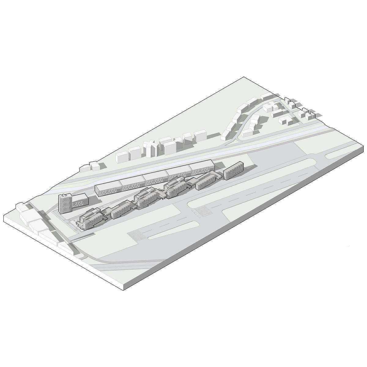 isometria hospital modular organizacion espacial campus medico