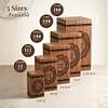 Memory Rings Wood Urn Box for Ashes
