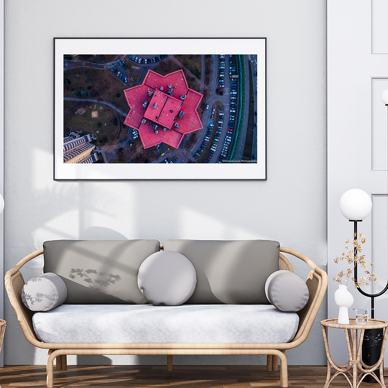 THE ONE - AERIAL PRINTS - "The Red Star" - LIMITED EDITION 4 of 5