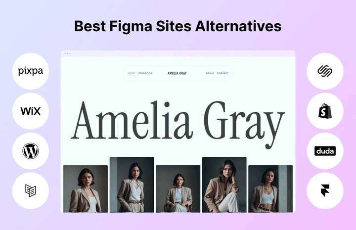 Infographie présentant quelques-unes des meilleures alternatives à Figma
