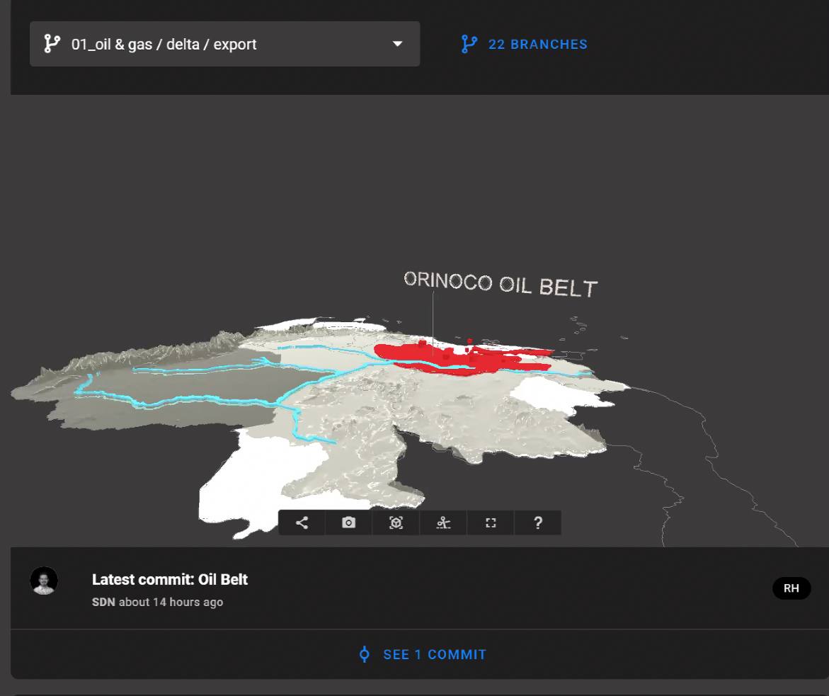 speckle territorial mapping venezuela environmental visualization
