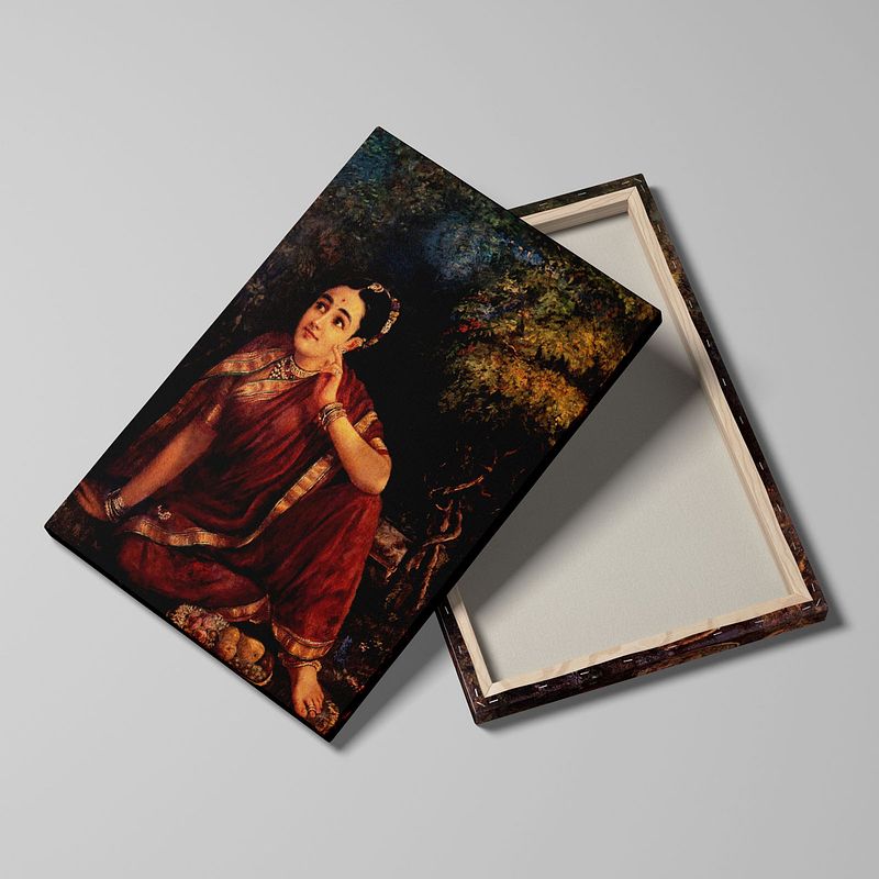 Radha in Moonlight – A Timeless Masterpiece by Raja Ravi Varma