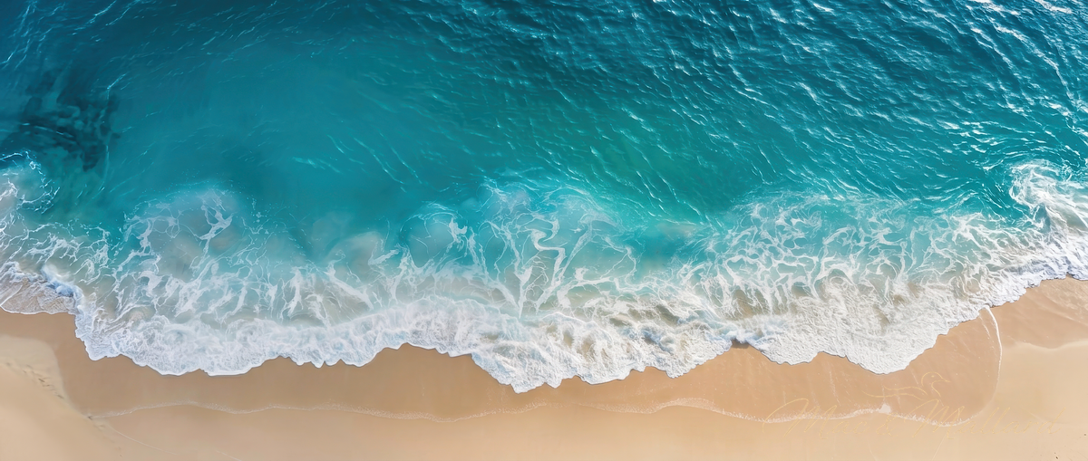 Stunning coastal landscape photography on durable aluminum metal print - beach house wall art
