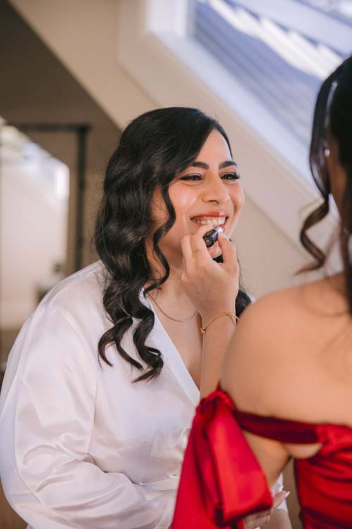 Bride Getting Ready