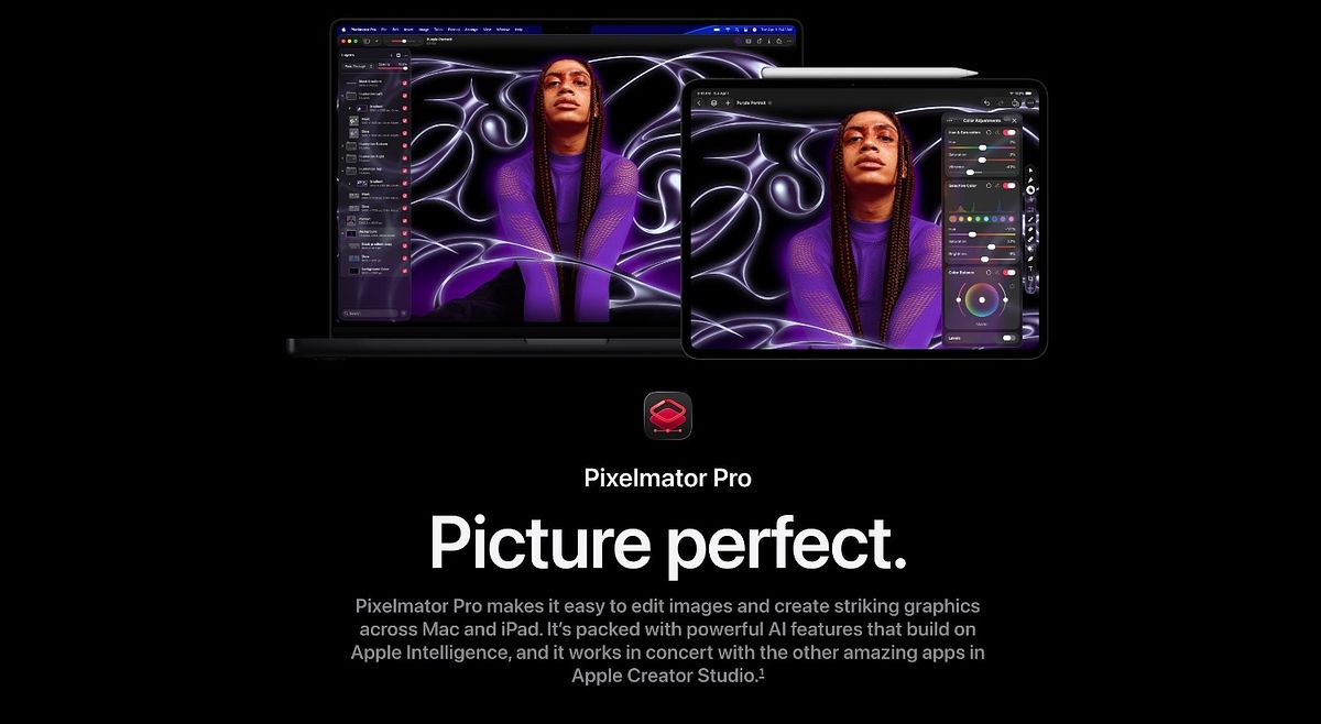 Pixelmator Pro homepage