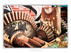 COLLECTION - URBAN GEOMETRY HORIZONTAL - "Worn Cogs" - LIMITED EDITION 10 of 10