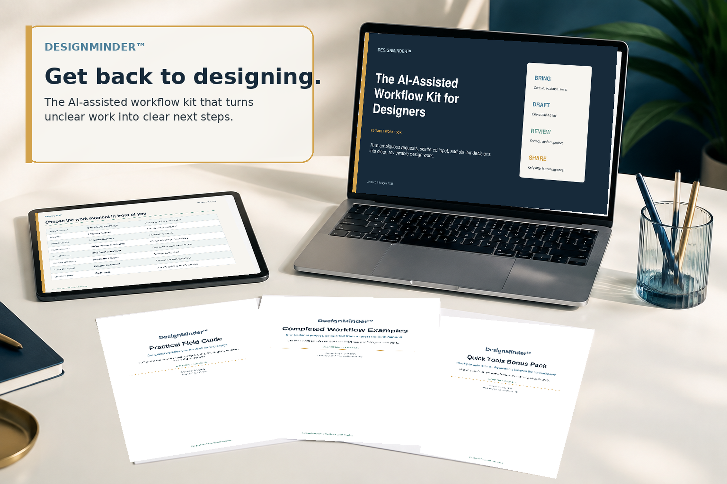 DesignMinder&trade;: The AI-Assisted Workflow Kit for Designers