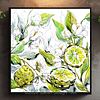 Bergamot Fruit And Flowers | Botanical Art Print