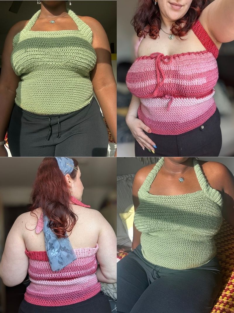 Audrey Halter Top- Crochet PDF Pattern