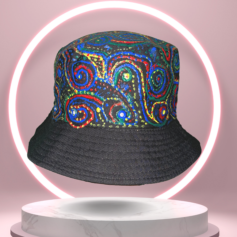 Hand painted Bucket Hat