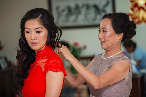 Bride Getting Ready