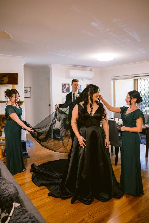 Bride Getting Ready