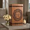 Memory Rings Wood Urn Box for Ashes