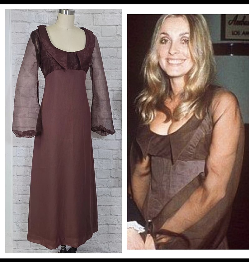 Sharons Brown Empire maxi Dress