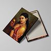 Woman with a Fruit – A Timeless Portrait of Grace and Contemplation by Raja Ravi Verma
