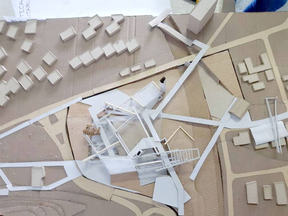 maqueta arquitectura escuela musica la guaira