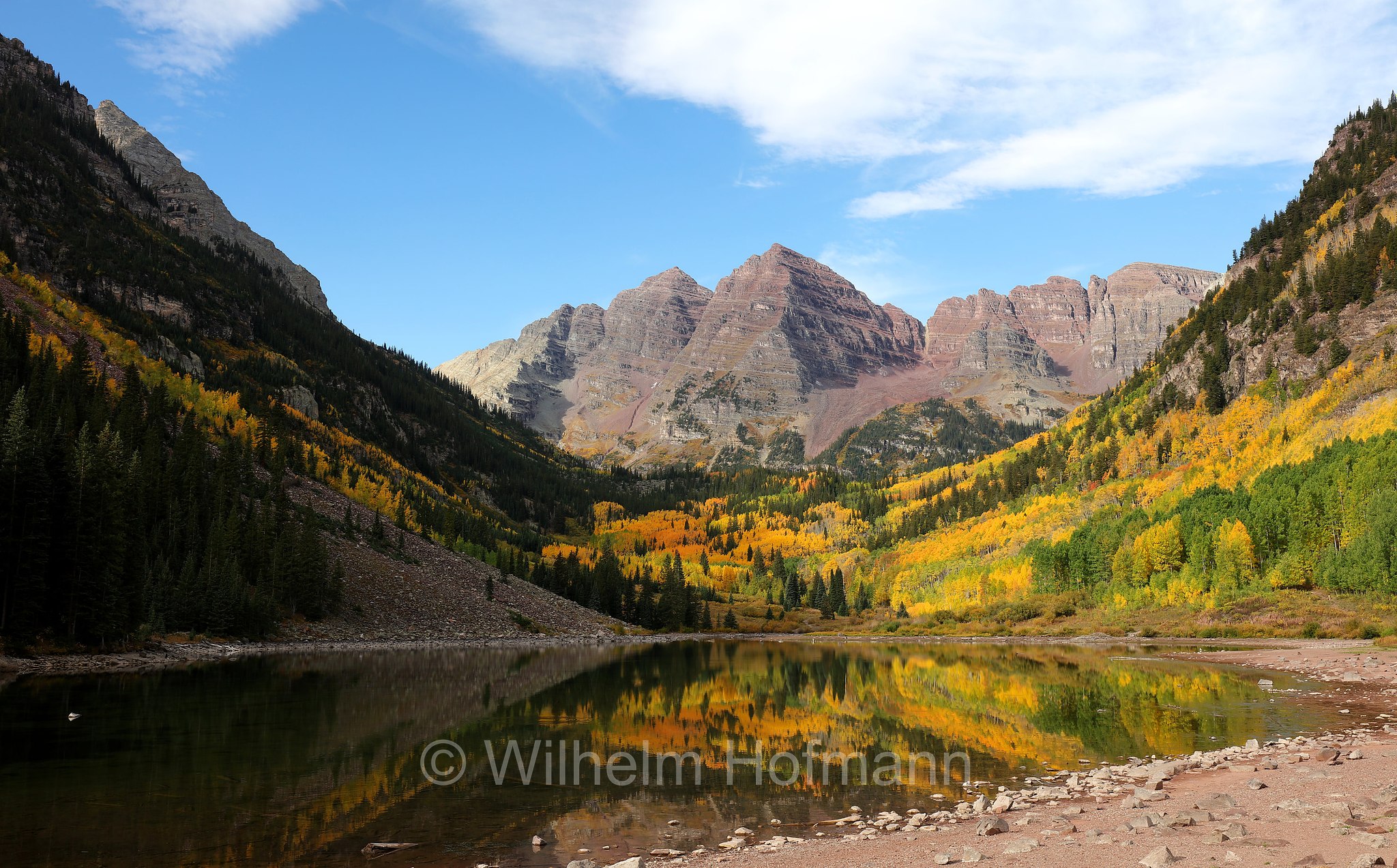 Maroon Peak, Maroon Lake, Maroon Bells, Colorado, USA