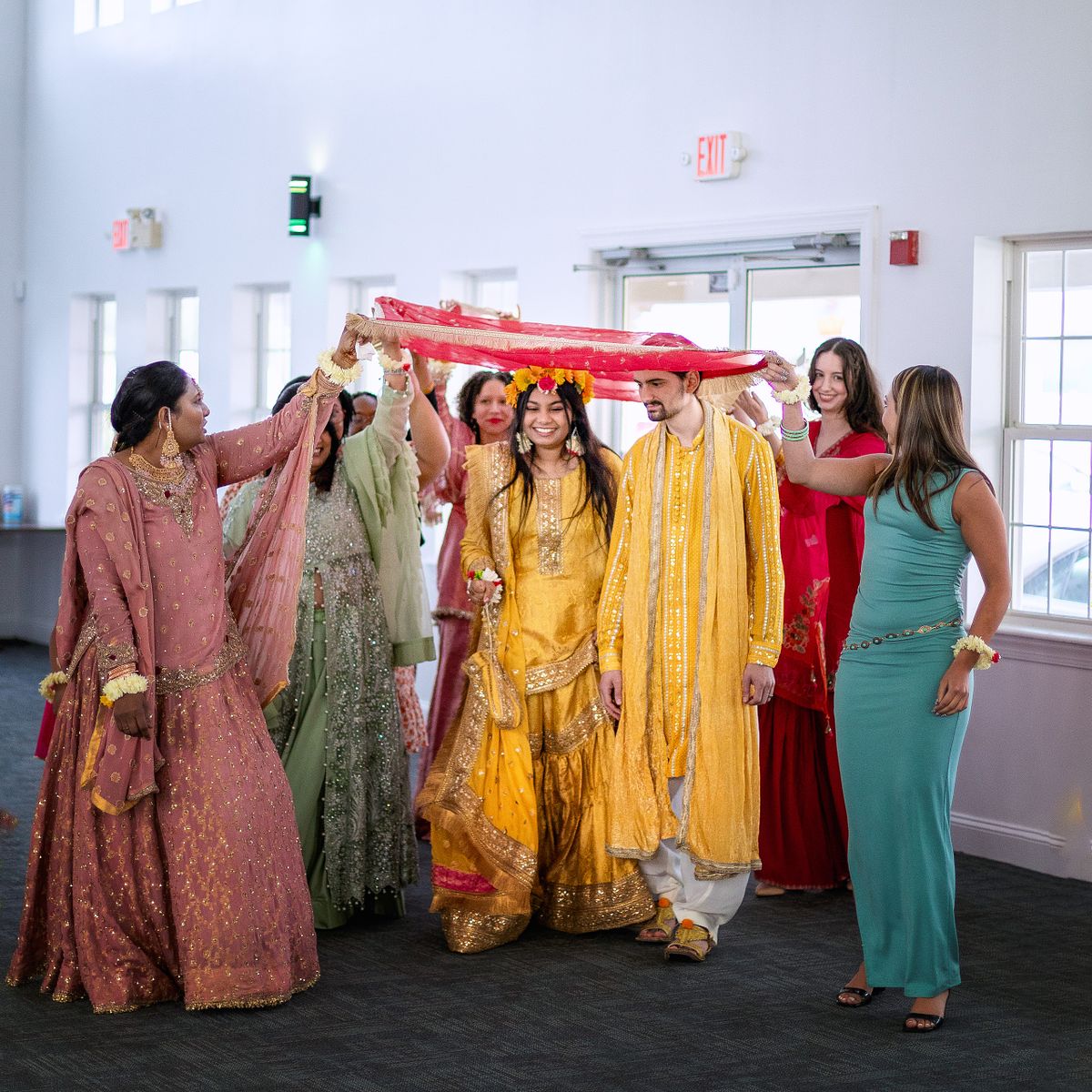 traditional mehndi wedding at the bridgeville, banquet center