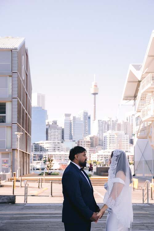 Bride and Groom's First Look