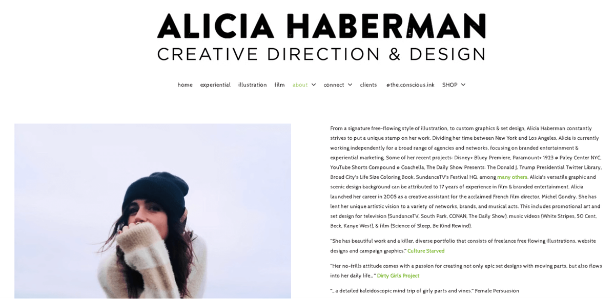 Het ontwerpportfolio van Alicia Haberman