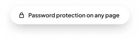 Password protection on any page