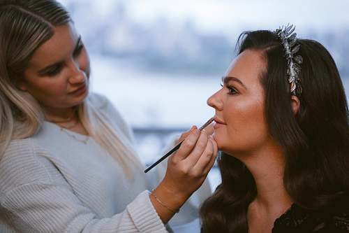 Bride Getting Ready