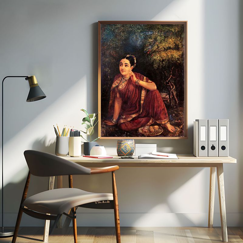 Radha in Moonlight – A Timeless Masterpiece by Raja Ravi Varma