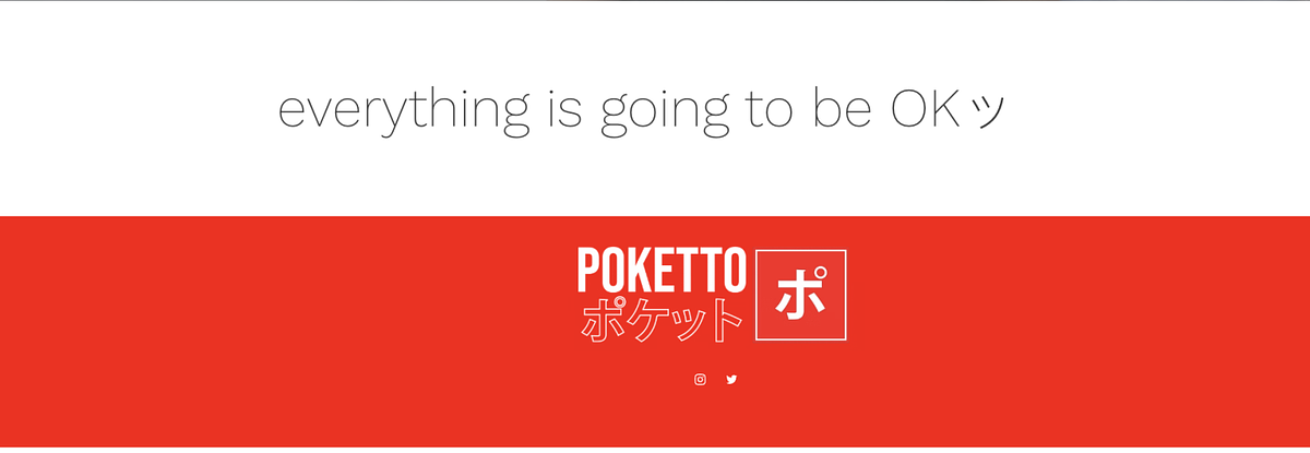Inclusione del logo Poketto nel piè di pagina del loro sito web