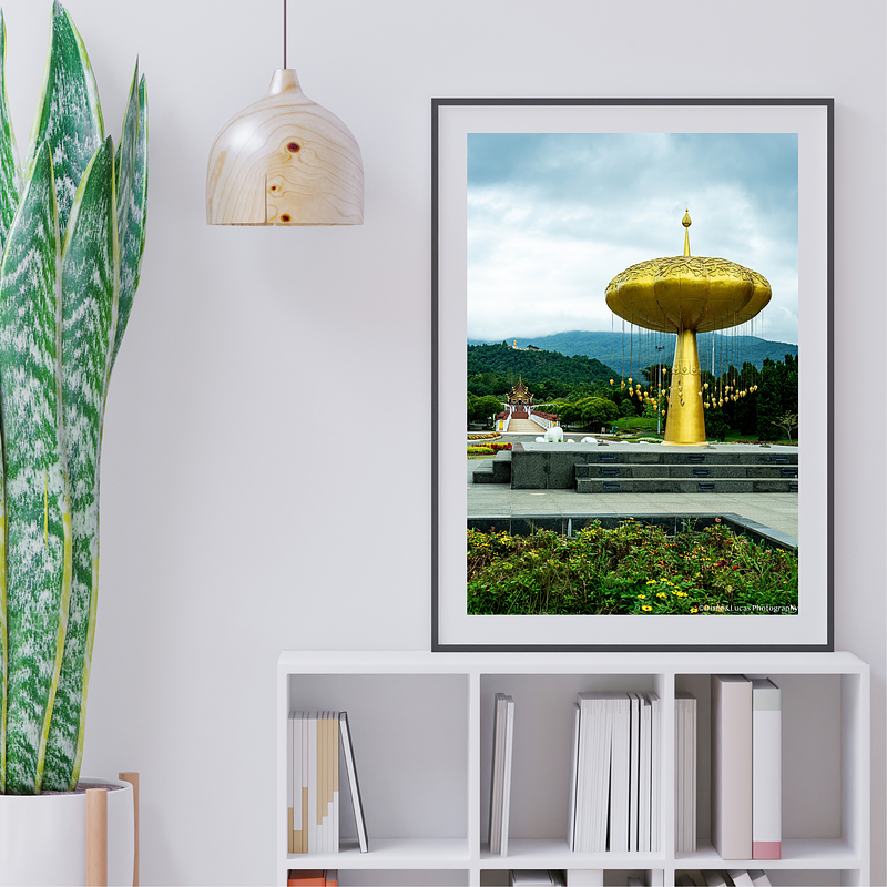 COLLECTION - URBAN GEOMETRY VERTICAL - "Golden Monument" - LIMITED EDITION 10 of 10