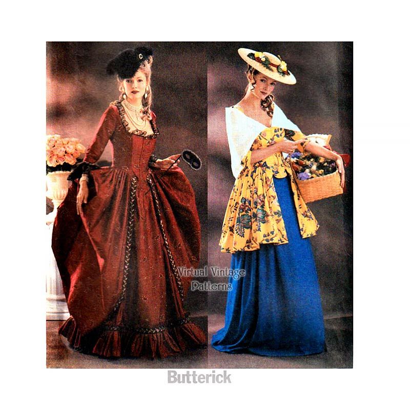 90s prom dress sewing pattern Butterick 4797 Retro 90's Sewing Pattern Formal Dress, Rear Interest,   MOMSPatterns Vintage Sewing