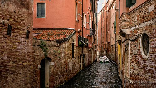 Venice Boat in Canal