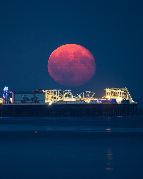 Full Moon Brighton Palace Pier
