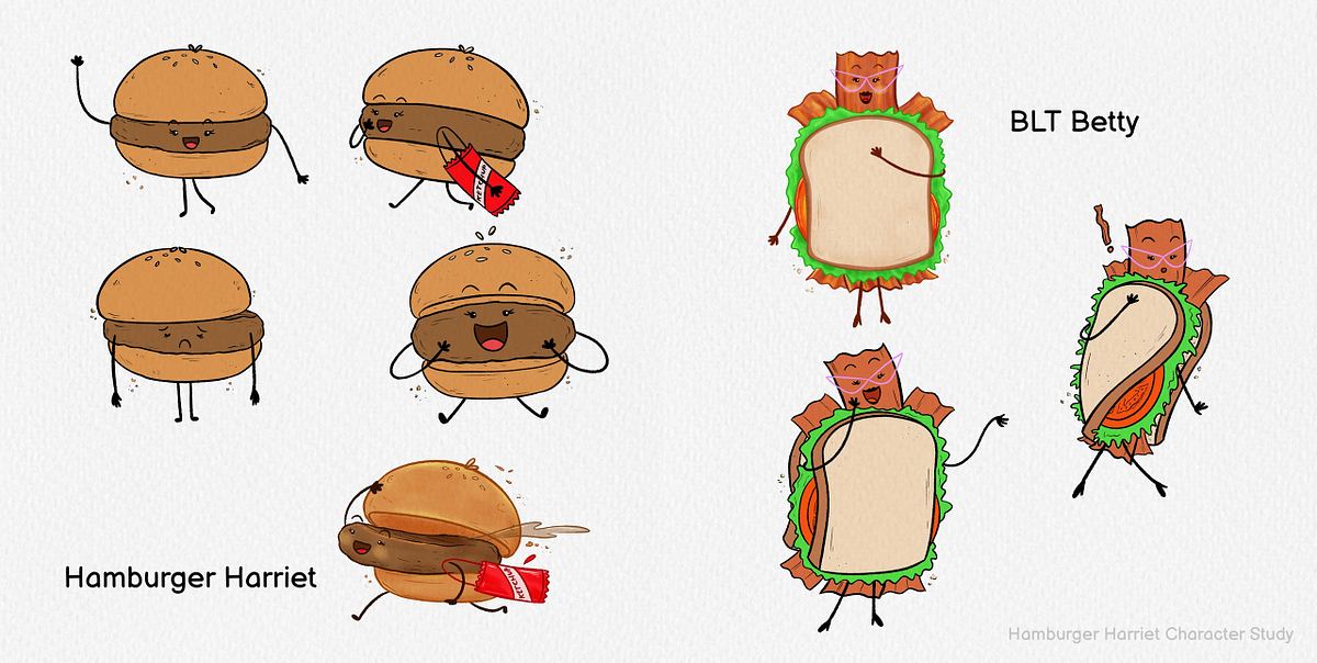 Hamburger-Harriet-Character-Study