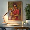 Madri – The Graceful Maharashtrian Lady with Fruit by Raja Ravi Verma