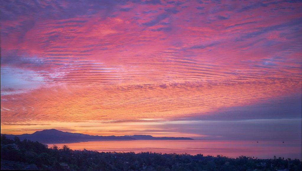 Red Sky at Morning - Santa Barbara, California
