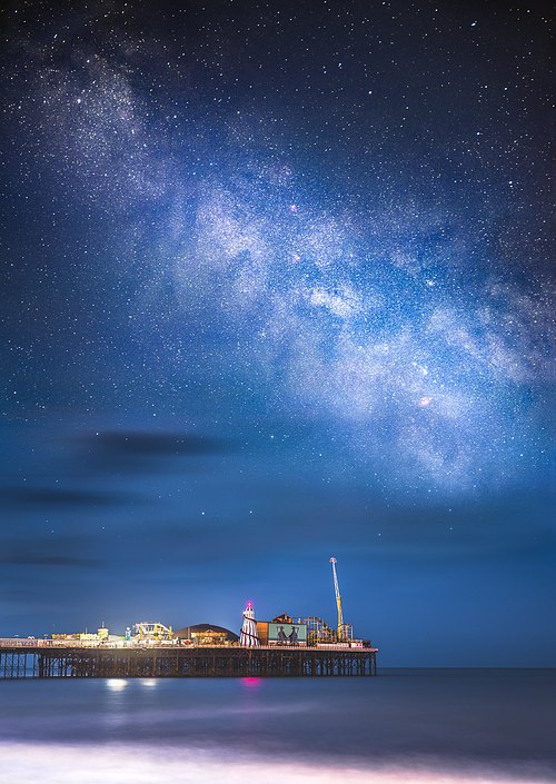 MILKY WAY RISING OVER THE PALACE PIER