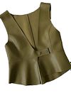 SKINS Odh : The Regent Women's Sleeveless Sheepskin Leather Jacket