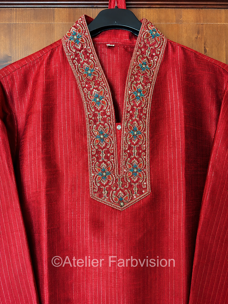 Kurta Pajama Rot - 6019 Grösse 54