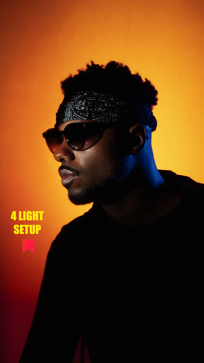 4 Light Yellow Red Blue Portrait - Gear Breakdown