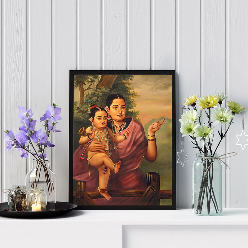 Littile Krishna & Yasoda-Raja Ravi Verma