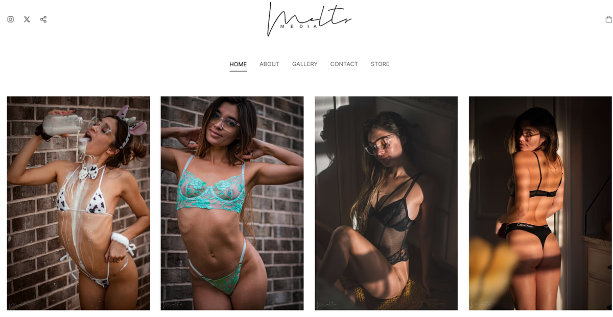 Melts Media Boudoir Portfolio-website