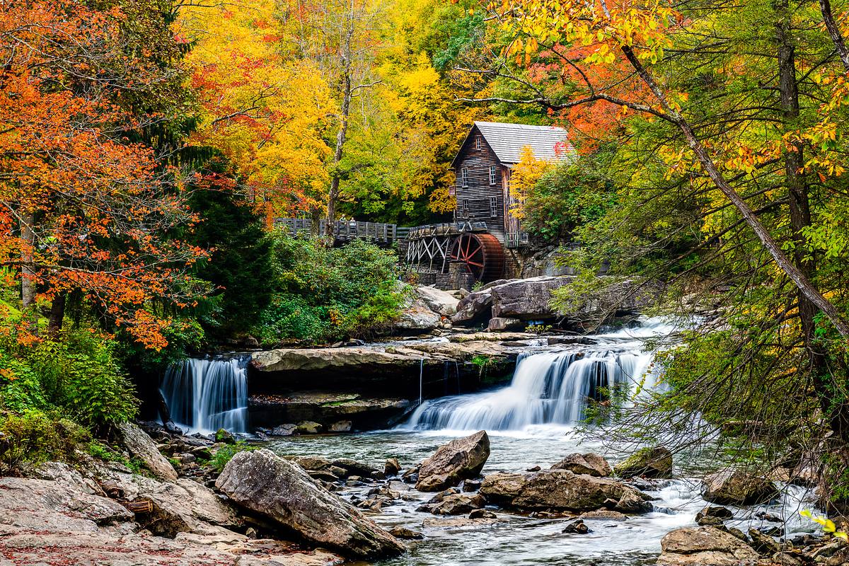 Glade Creek Grist Mill &ndash; Autumn Flow