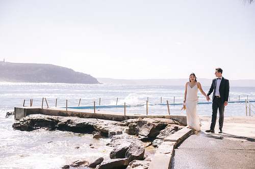 Wedding Photo at Palm Beach Whale Beach