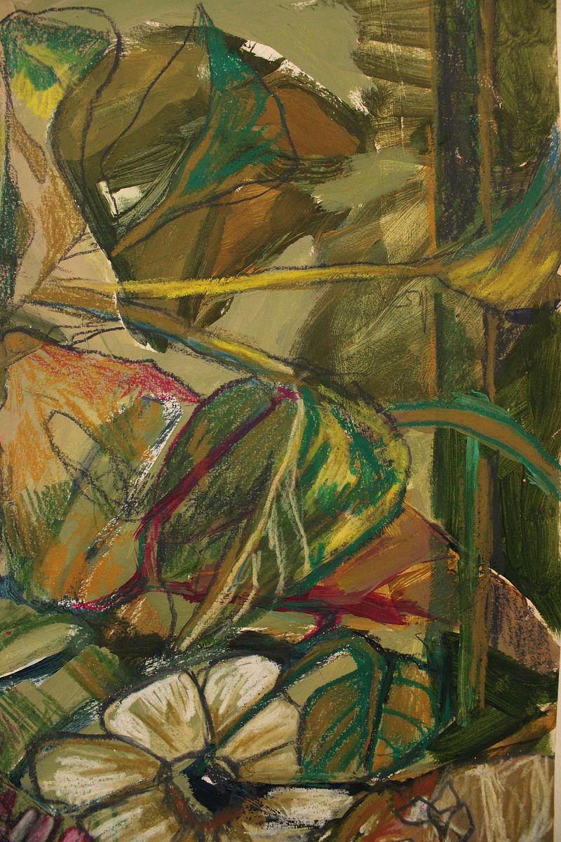 pothos & wild flowers